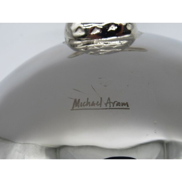 MICHAEL ARAM Mermaid Bowl Oceanic Collection Nickelplate Stainless Steel - Picture 4 of 10